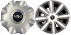 C71490S Mini Countryman, Paceman OEM Silver Center Cap #36109804231