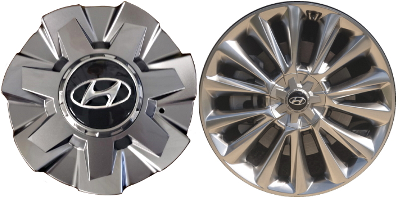 C96500 Hyundai Palisade OEM Hyper Silver Center Cap #52960S8200