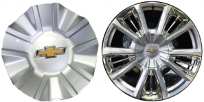 C14046 Chevrolet Silverado, Suburban, Tahoe OEM Silver Center Cap #23378303
