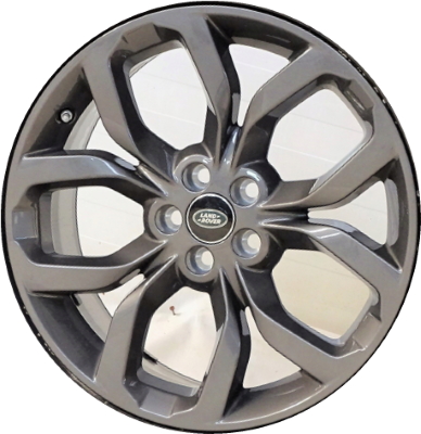Land Rover Discovery Sport 2018-2019 powder coat grey 19x8.5 aluminum wheels or rims. Hollander part number ALY72262U35, OEM part number LR085993.