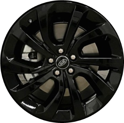 Land Rover Discovery Sport 2020-2024 powder coat black 20x8 aluminum wheels or rims. Hollander part number 72356a, OEM part number LR126106.