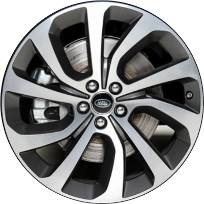 Land Rover Discovery Sport 2020-2024 charcoal machined 20x8 aluminum wheels or rims. Hollander part number 72355, OEM part number LR126107.