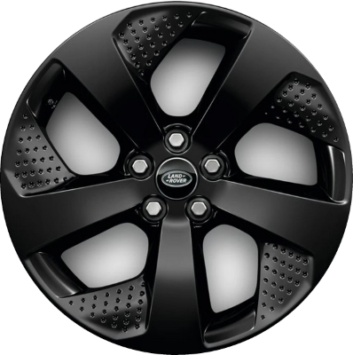Land Rover Discovery Sport 2020-2023 powder coat black 18x8 aluminum wheels or rims. Hollander part number ALY72337, OEM part number LR126473.