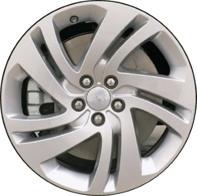 Land Rover Discovery Sport 2020-2024, Range Rover Evoque 2020-2023 powder coat silver 18x8 aluminum wheels or rims. Hollander part number 72336, OEM part number LR126475.