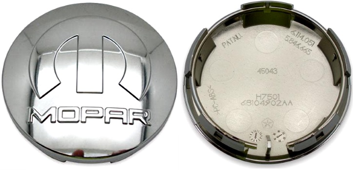 C2479/2480 Dodge Dart, Jeep Grand Cherokee OEM Mopar Chrome Center Cap. #82212508