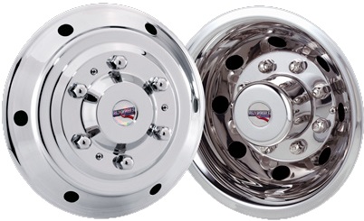 Freightliner Sprinter 3500 DRW 2004-2006, Stainless Steel Hubcaps, Wheel Covers, Simulators and Liners for 16 Inch Steel Wheels. Part Number RW1600-2SAK.