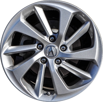 Acura ILX 2016-2018 powder coat silver 17x7 aluminum wheels or rims. Hollander part number ALY71832, OEM part number 42800TV9A71, 42800TV9A70.