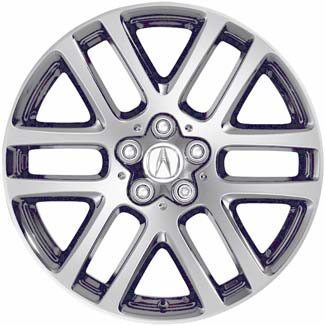 Acura ZDX 2010-2013 chrome 20x9 aluminum wheels or rims. Hollander part number ALY71798, OEM part number 08W20SZN200.