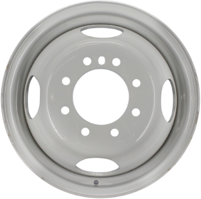 Dodge Ram 3500 DRW 1994-1999 powder coat silver 16x6 steel wheels or rims. Hollander part number STL2125/2041, OEM part number Not Yet Known.