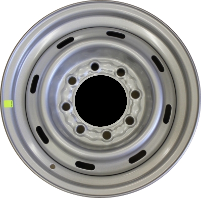 Dodge Ram 2500 1994-1999, Ram 1500 Van 1998-2003, Ram 2500 Van 1998-2003, Ram 3500 Van 1998-2003 powder coat silver 16x6.5 steel wheels or rims. Hollander part number STL2043U20, OEM part number 5FS05S4A.