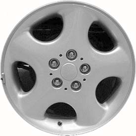Dodge Caravan 1996-2000, Grand Caravan 1996-2000 powder coat silver 17x6.5 aluminum wheels or rims. Hollander part number 2109, OEM part number Not Yet Known.