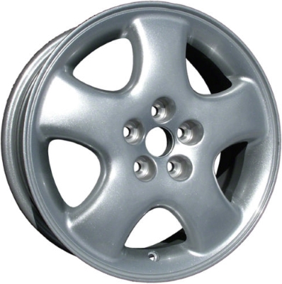 Chrysler PT Cruiser 2001-2002 powder coat silver 16x6 aluminum wheels or rims. Hollander part number ALY2140U20.PS02, OEM part number Not Yet Known.