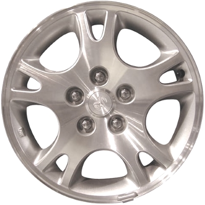 Dodge Caravan 2001-2004, Grand Caravan 2001-2004 silver machined 16x6.5 aluminum wheels or rims. Hollander part number 2155, OEM part number Not Yet Known.