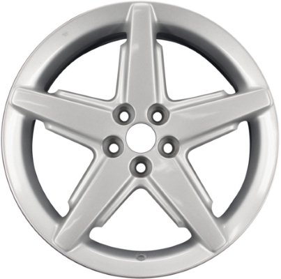 Chrysler PT Cruiser 2005 powder coat silver 17x7 aluminum wheels or rims. Hollander part number ALY2252HH, OEM part number Not Yet Known.