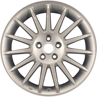 Chrysler PT Cruiser 2005-2010 powder coat hyper silver 17x6 aluminum wheels or rims. Hollander part number ALY2254U78, OEM part number Not Yet Known.