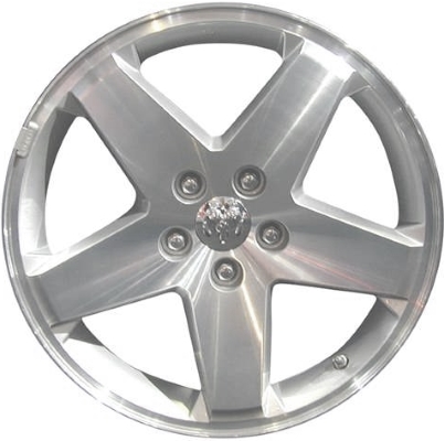 Dodge Caliber 2007-2012 silver machined 18x7 aluminum wheels or rims. Hollander part number ALY2289, OEM part number Not Yet Known.