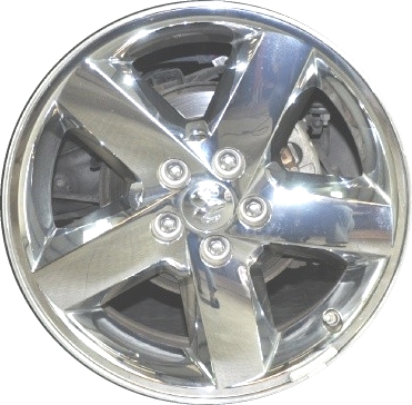 Dodge Avenger 2008-2014 chrome clad 18x7 aluminum wheels or rims. Hollander part number ALY2310, OEM part number Not Yet Known.