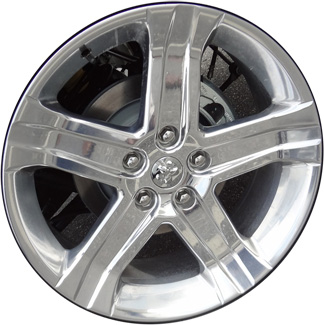 Dodge Ram 1500 2011-2018 polished 22x9 aluminum wheels or rims. Hollander part number ALY2388U80/2457, OEM part number 52014257AA, 52014257AB, 52014257AC.