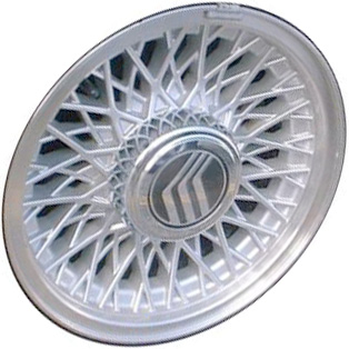 Ford Crown Victoria 1993-1997, Mercury Grand Marquis 1993-1997 powder coat silver w/ machined edge 15x6.5 aluminum wheels or rims. Hollander part number 3054/3224, OEM part number F3AZ1007D, F7AZ1007BA.