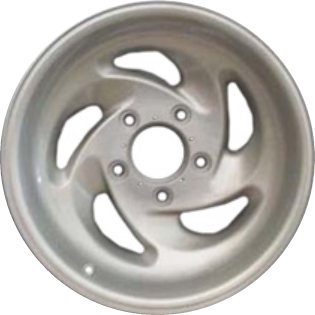 Ford F-150 1993 powder coat silver 17x8 aluminum wheels or rims. Hollander part number ALY3079, OEM part number F3TZ1007B.