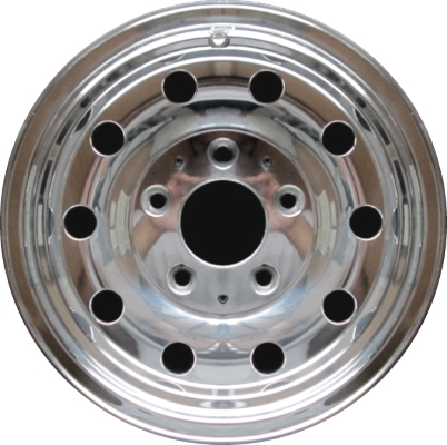 Ford F-150 1994-1996 polished 15x7.5 aluminum wheels or rims. Hollander part number ALY3136, OEM part number F4TZ1007A.
