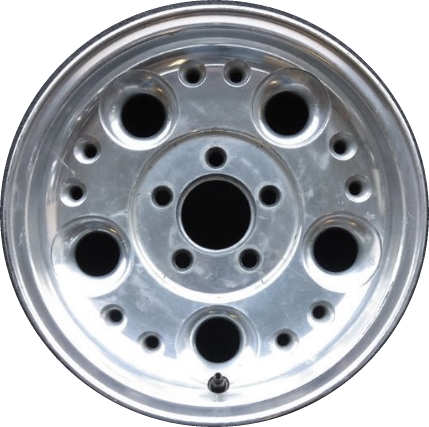 Ford Ranger 1997-1998 polished 14x6 aluminum wheels or rims. Hollander part number ALY3292, OEM part number F87Z1007J, F87Z1007A.