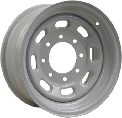 Ford Excursion 2000-2005, F-250 1999-2004, F-350 SRW 1999-2004 powder coat silver 16x7 steel wheels or rims. Hollander part number STL3340, OEM part number F81Z1015AA.