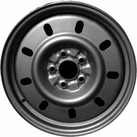 Ford Taurus 2000-2007, Windstar 2000-2003, Mercury Sable 2000-2005 powder coat black 16x6 steel wheels or rims. Hollander part number STL3382, OEM part number YF1Z1007EA.