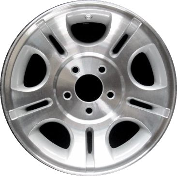Ford Ranger 2000-2009, Mazda B2300 4X2 2005-2010 silver machined 15x7 aluminum wheels or rims. Hollander part number 3431U10/B.PS02, OEM part number 3L5Z1007AA.
