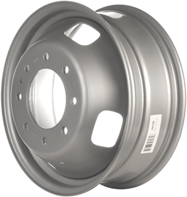 Ford F-350 DRW 2005-2024, F-450 2011-2014 powder coat silver 17x6.5 steel wheels or rims. Hollander part number STL3615/99016, OEM part number AC3Z1015A, 6C3Z1015N, 6C3Z1015W, HC3Z1015A.