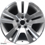 ALY3791 Ford Fusion Wheel/Rim Silver Machined #7E5Z1007D