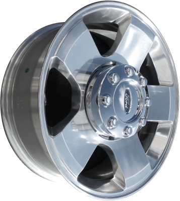 Ford F-250 2005-2007, F-350 SRW 2005-2007 polished 20x8 aluminum wheels or rims. Hollander part number 3644, OEM part number 6C3Z1007A.
