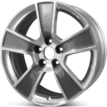 Ford Mustang 2006-2009 charcoal polished 18x8.5 aluminum wheels or rims. Hollander part number ALY3647U30.LC36, OEM part number 8R3Z1007R.