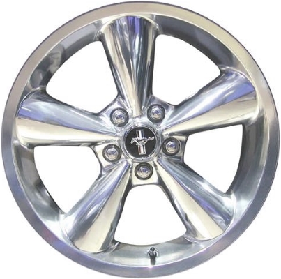 Ford Mustang 2006-2009 polished 18x8.5 aluminum wheels or rims. Hollander part number ALY3648U80HH, OEM part number 6R3Z1007H.
