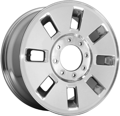 Ford F-250 2008-2010, F-350 SRW 2008-2010 polished 18x8 aluminum wheels or rims. Hollander part number 3689, OEM part number 7C3Z1007B.