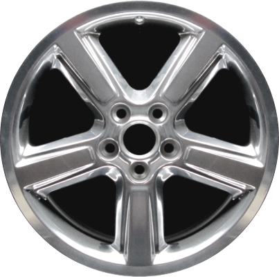 Ford Mustang 2008-2009 polished 18x8 aluminum wheels or rims. Hollander part number ALY3707, OEM part number 8R3Z1007S.