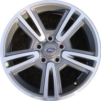 Ford Mustang 2010-2014 charcoal machined 17x7 aluminum wheels or rims. Hollander part number ALY3808U30, OEM part number AR3Z1007D.
