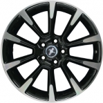 ALY3863A45.PBO1 Ford Mustang Wheel/Rim Black Machined #BR3Z1007H
