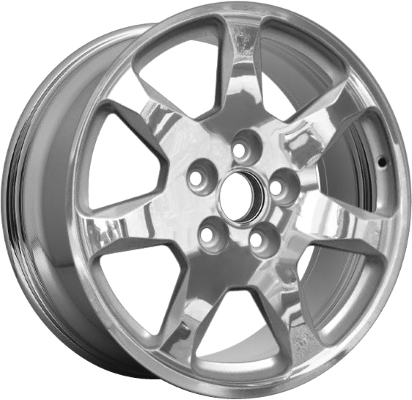 Buick Park Avenue 2005 chrome 17x7.5 aluminum wheels or rims. Hollander part number ALY4059U85, OEM part number 9596103.