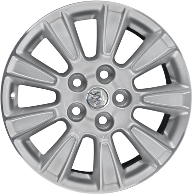 Buick Allure 2010, LaCrosse 2010-2011, Regal 2011 powder coat silver or machined 17x7 aluminum wheels or rims. Hollander part number 4094U, OEM part number 9598756.