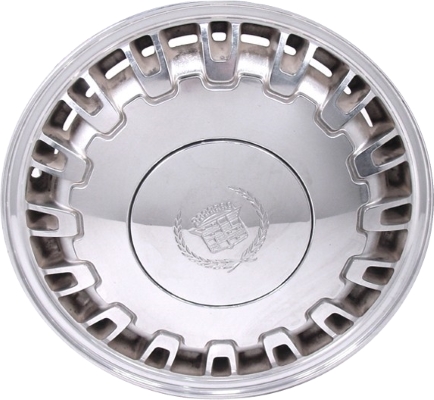 Cadillac Concours 1996-1999, DeVille 1996-1999, Seville 1993-1994 chrome 16x7 aluminum wheels or rims. Hollander part number 4511, OEM part number.