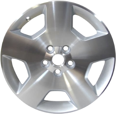 Chevrolet Impala 2006-2009, Monte Carlo 2006-2007 silver machined 18x7 aluminum wheels or rims. Hollander part number 5072U10, OEM part number 9595805.