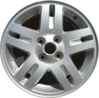 Chevrolet Cobalt 2005-2010, Pontiac Pursuit 2005-2006 powder coat silver 15x6 aluminum wheels or rims. Hollander part number 5246, OEM part number 9593529.