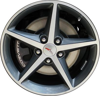 ALY5489U30/5491 Chevrolet Corvette Wheel Charcoal Machined #9598718