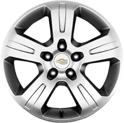 Chevrolet Captiva Sport 2013-2015 powder coat silver 17x7 aluminum wheels or rims. Hollander part number ALY5567/5601, OEM part number 22928853, 22978103.