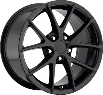 ALY5598U45 Chevrolet Corvette Wheel Black Painted #22837336