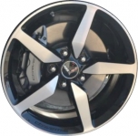 ALY5632U46/5684 Chevrolet Corvette Wheel/Rim Black Machined #23469279
