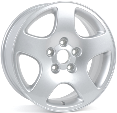 Audi A4-1996-2001, A6 1995-2004, Allroad 2001-2003, S6 1995-1997 powder coat silver 16x7 aluminum wheels or rims. Hollander part number 58707U20, OEM part number 8D0601025CZ17.