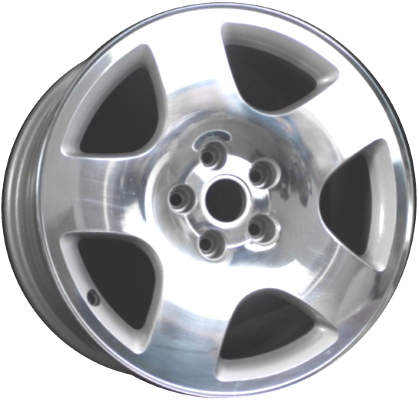 Audi A8 1997-2003 silver polished 17x8 aluminum wheels or rims. Hollander part number ALY58712U90, OEM part number 4D0601025BZ33.