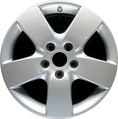 Audi A6 2002-2004, Allroad 2002-2003 powder coat silver 16x7 aluminum wheels or rims. Hollander part number 58753, OEM part number 4B0601025AAZ17.